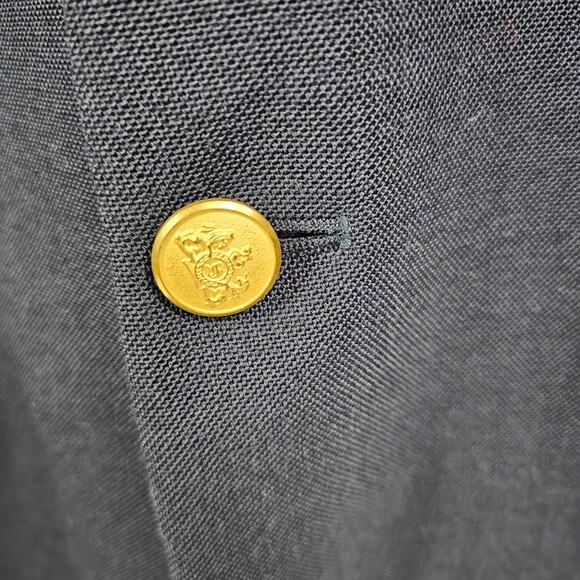Stafford Polyester & Wool Blend Sport Coat Blazer Jacket Navy Men's Size… - Picture 3 of 10